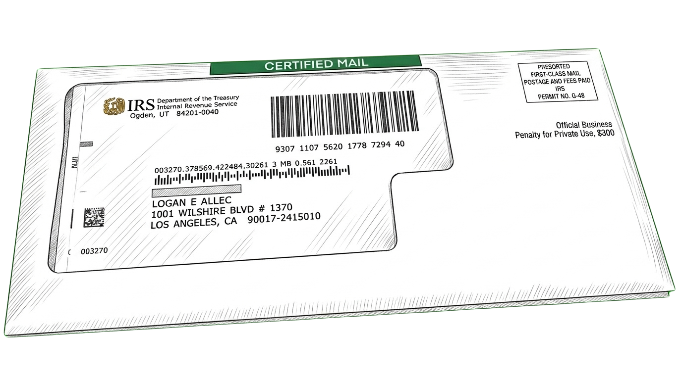 IRS Tax Letter Illustration